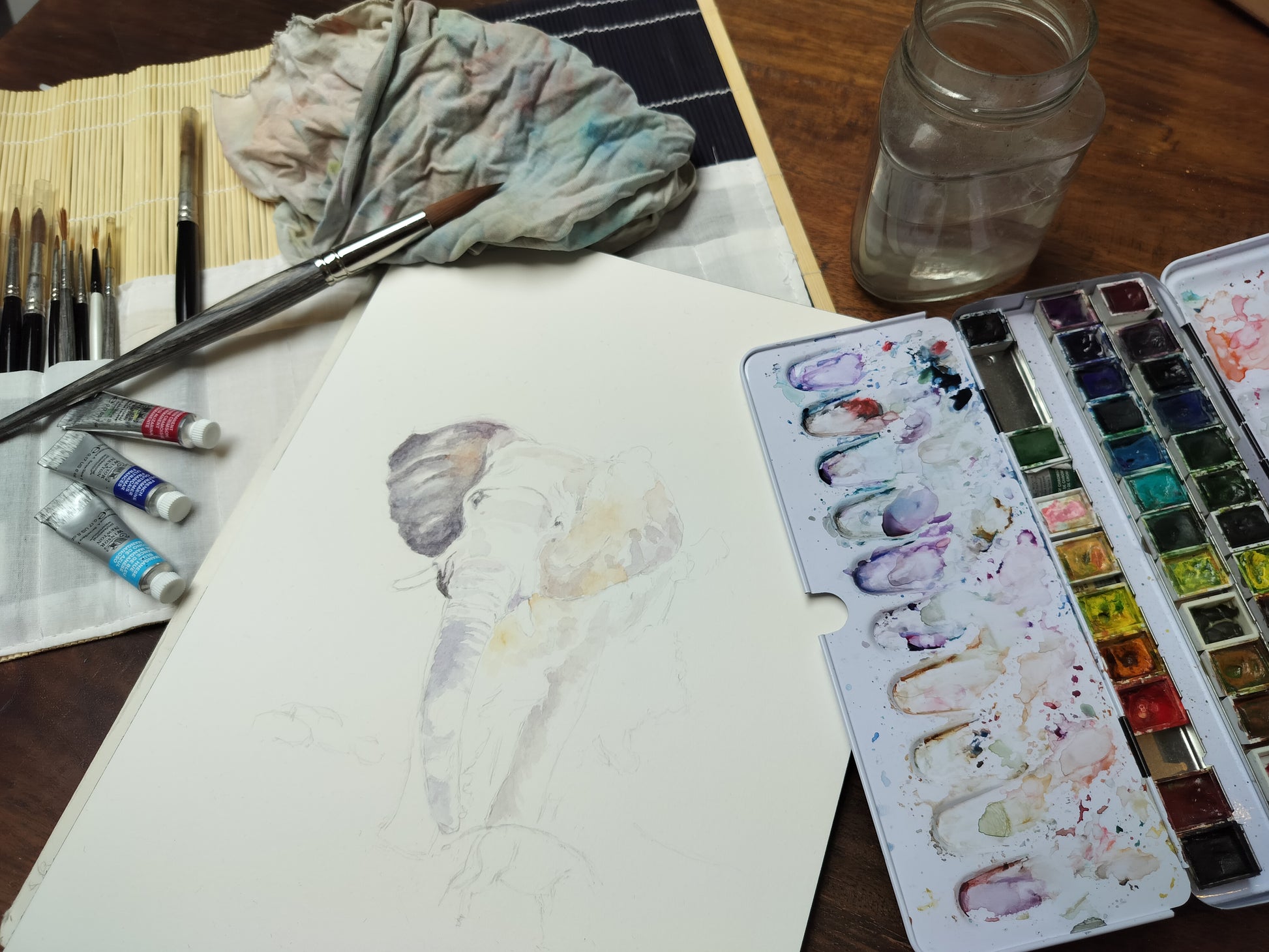 vanaf 16 november 2025 -  14:30 t/m 17:00 - Reeks Aquarel - 5 lessen vol kleur en verwondering